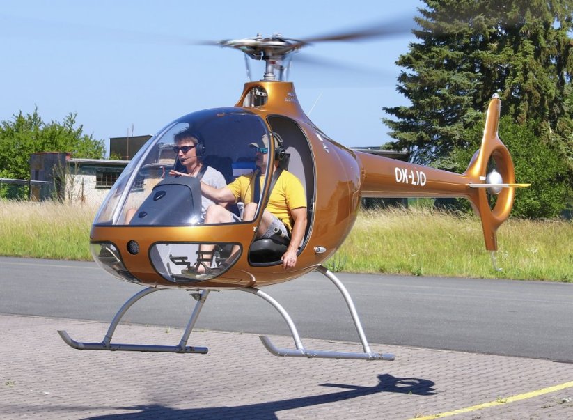 Pilotem vrtulníku Cabri G2 na zkoušku - Délka letu: 20 min
